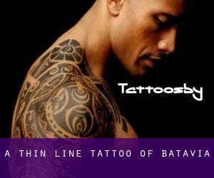 A Thin Line Tattoo of Batavia
