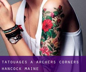 tatouages ​​à Archers Corners (Hancock, Maine)